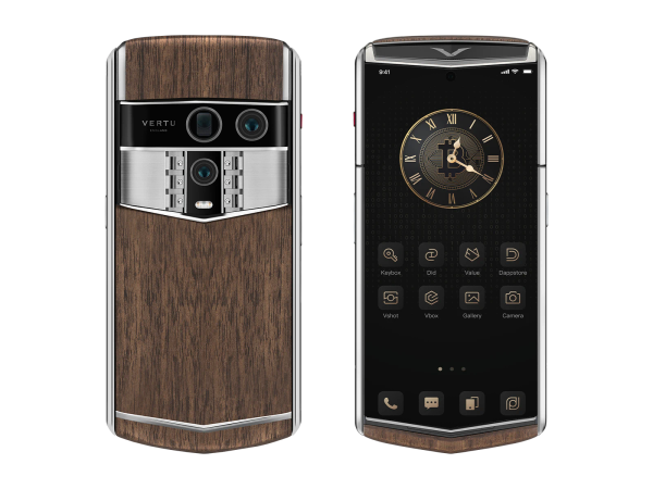 VERTU Agent Q Solid Walnut Edition – Exclusive Natural Wood Masterpiece