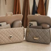 Two quilted flap bags compared by lock, chain, capacity and everyday styling