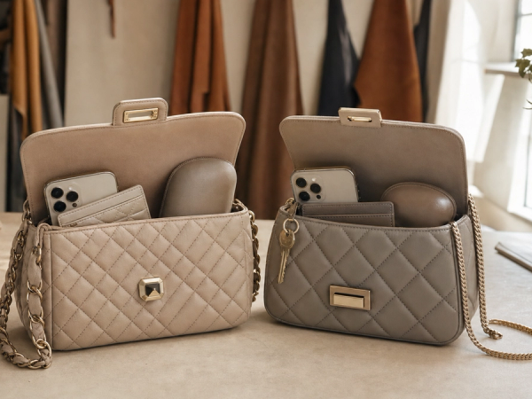 Two quilted flap bags compared by lock, chain, capacity and everyday styling