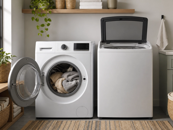 Front-Load vs Top-Load Washer shown as a practical side-by-side comparison