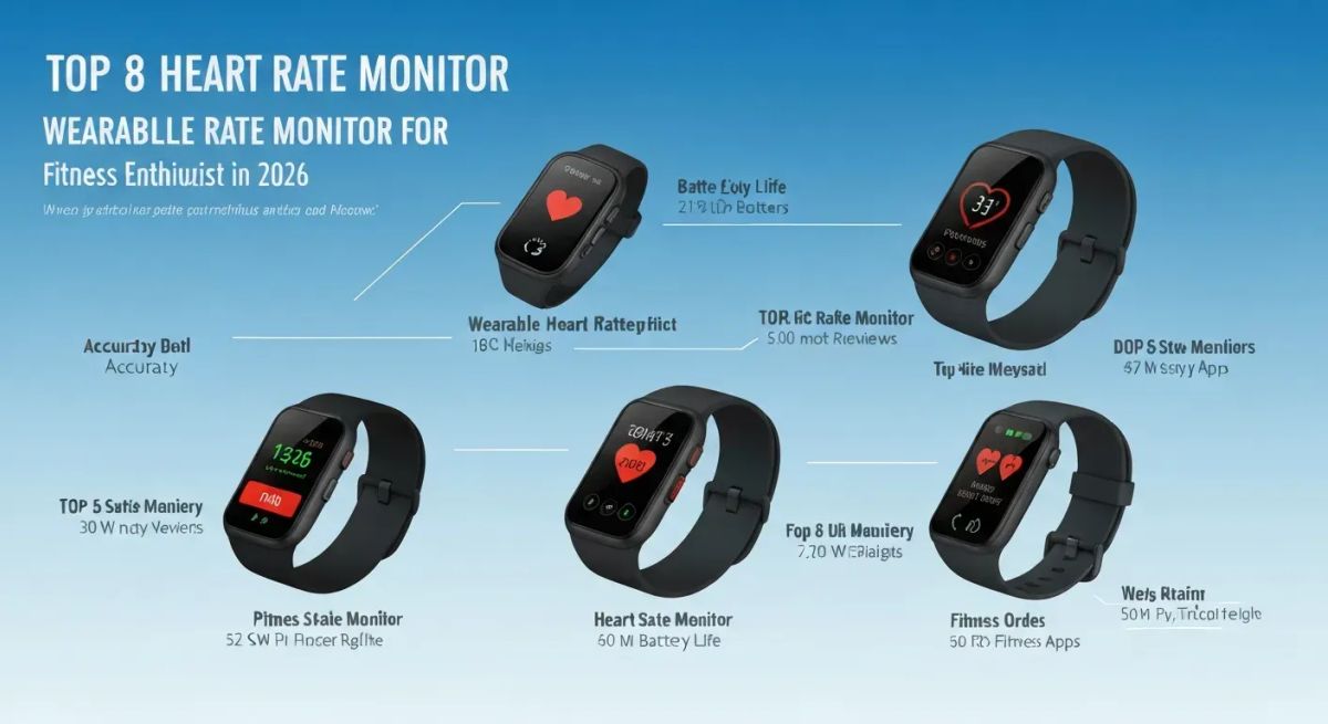 What Defines the Top 8 Wearable Heart Rate Monitors for Fitness Enthusiasts in 2026