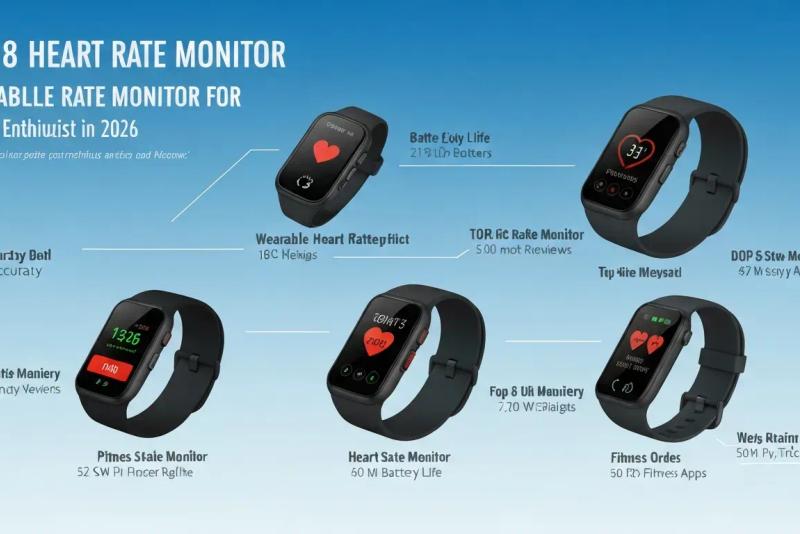 Top 8 Wearable Heart Rate Monitors for Fitness Enthusiasts in 2026
