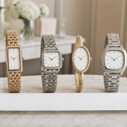 Four differently shaped luxury watches compared for wrist fit, bracelet drape and daily use