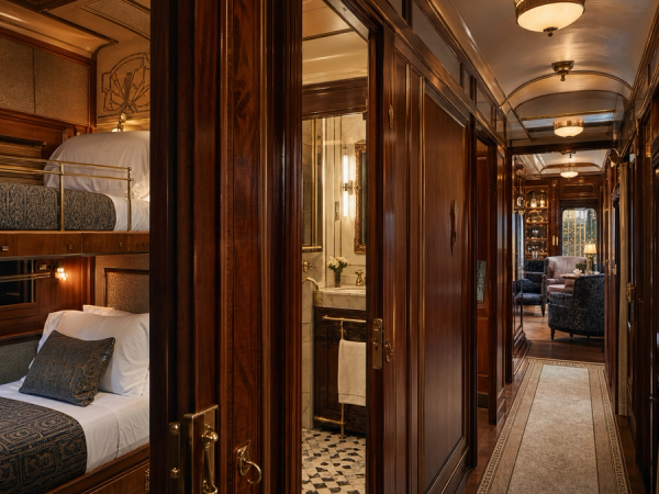 Historic berth, private suite and grand accommodation aboard an Art Deco luxury train