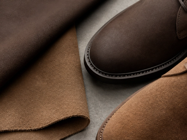 Nubuck vs Suede shown as a practical side-by-side comparison