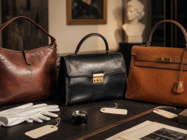 Vintage designer handbags inspected for condition, authenticity and restoration