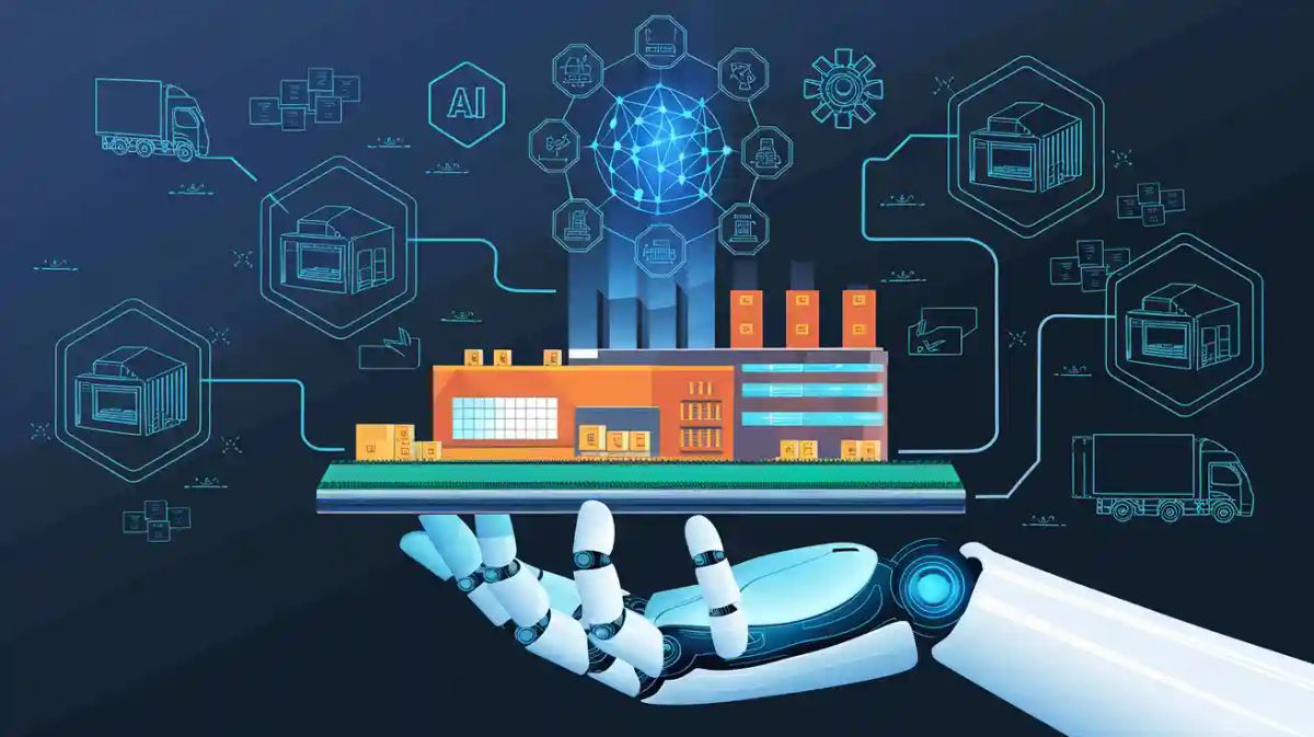 AI optimization in supply chain management for manufacturing