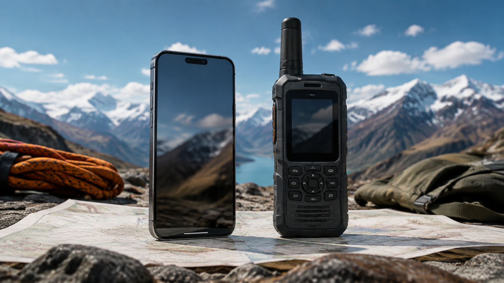 Smartphone satellite feature compared with dedicated satellite communicator for off-grid travel