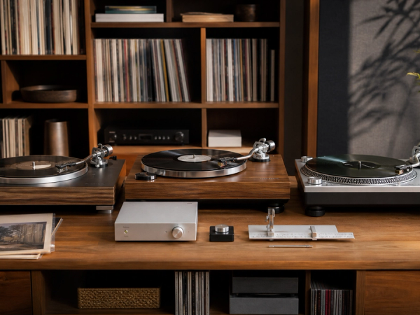 Integrated, belt-drive and direct-drive turntable systems compared