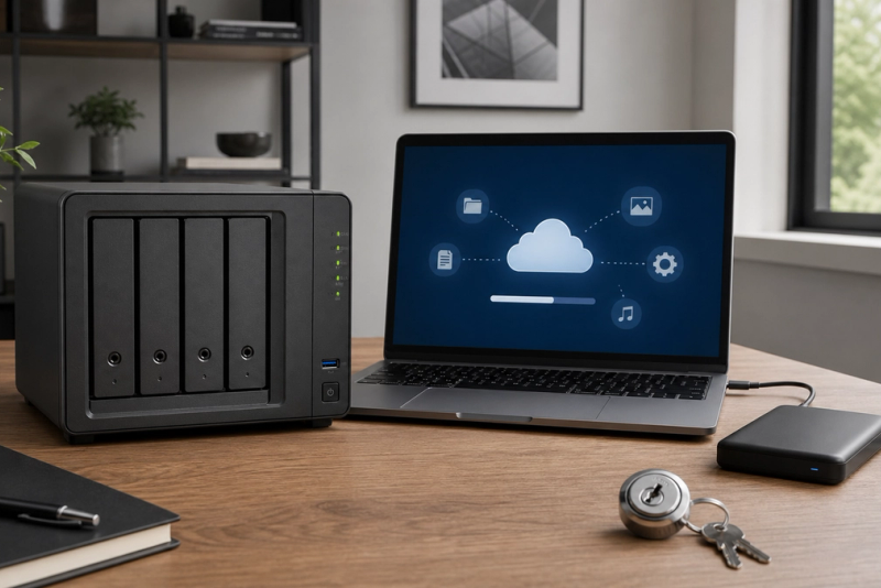 NAS vs Cloud Storage shown in a practical side-by-side comparison