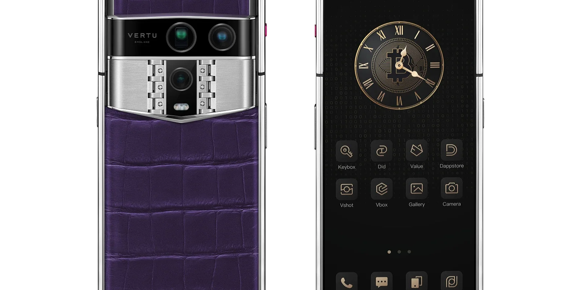 A close-up of a luxury digital intelligence watch face showing intricate details.