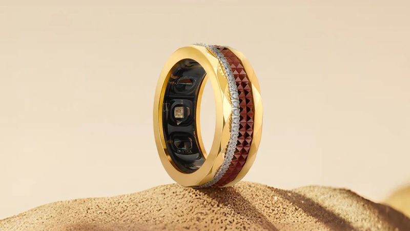 An exclusive diamond ring with an intricate and unique setting