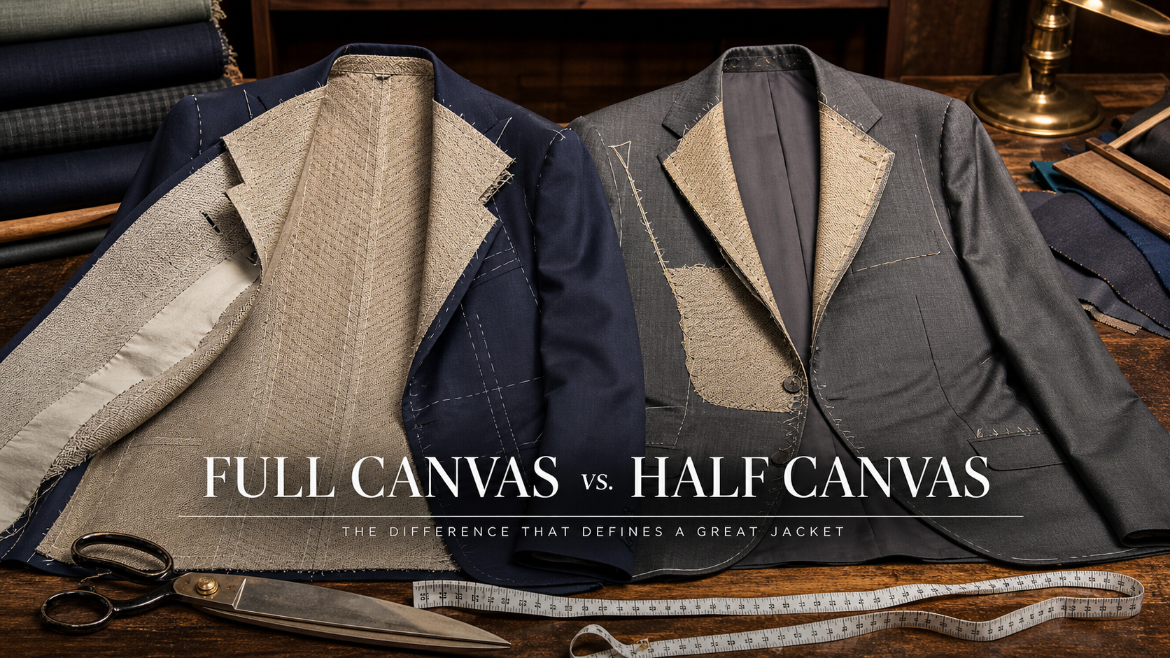 Full-Canvas vs Half-Canvas Suit shown as a practical comparison