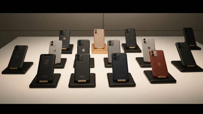 The VERTU fold phone displayed open, showing its large, seamless screen.