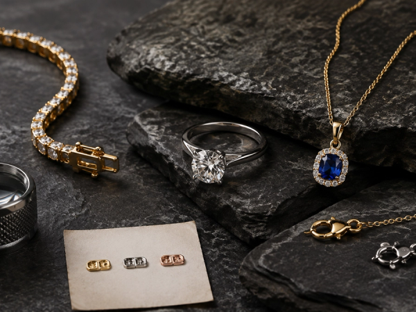 Fine jewellery pieces compared for materials, setting, comfort and service