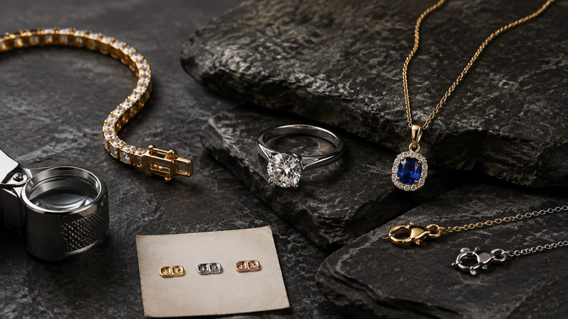 Fine jewellery pieces compared for materials, setting, comfort and service