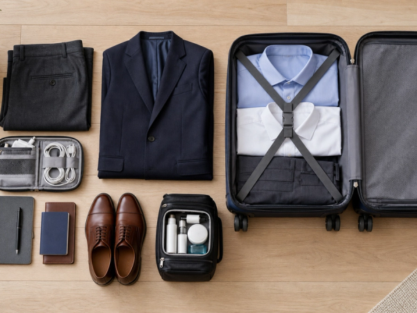 Three-day business travel carry-on packing system