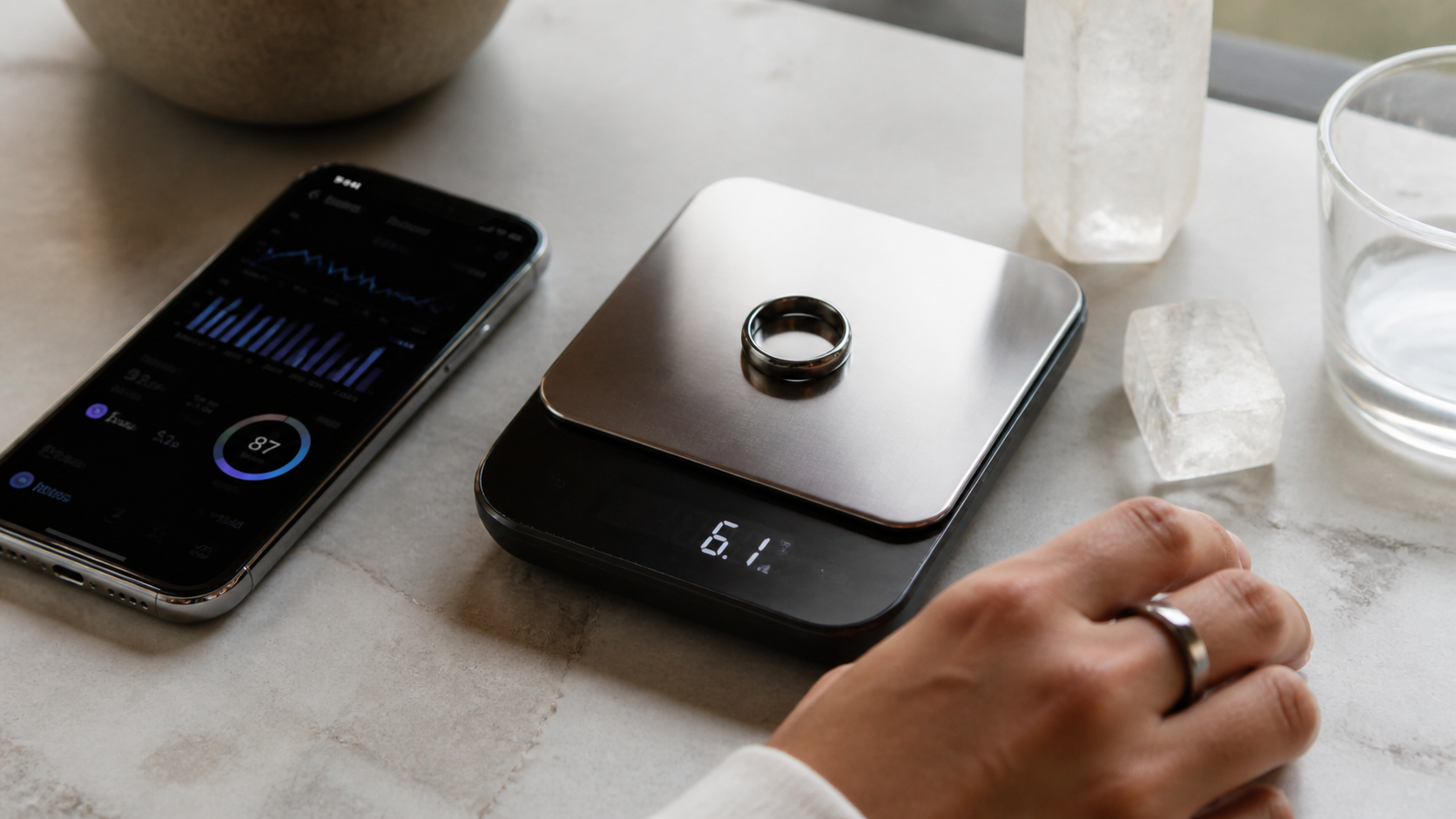 Editorial decision scene for Fitness Ring Without Subscription: VERTU AI Aura Ring Guide, illustrating the product category without depicting an exact VERTU configuration