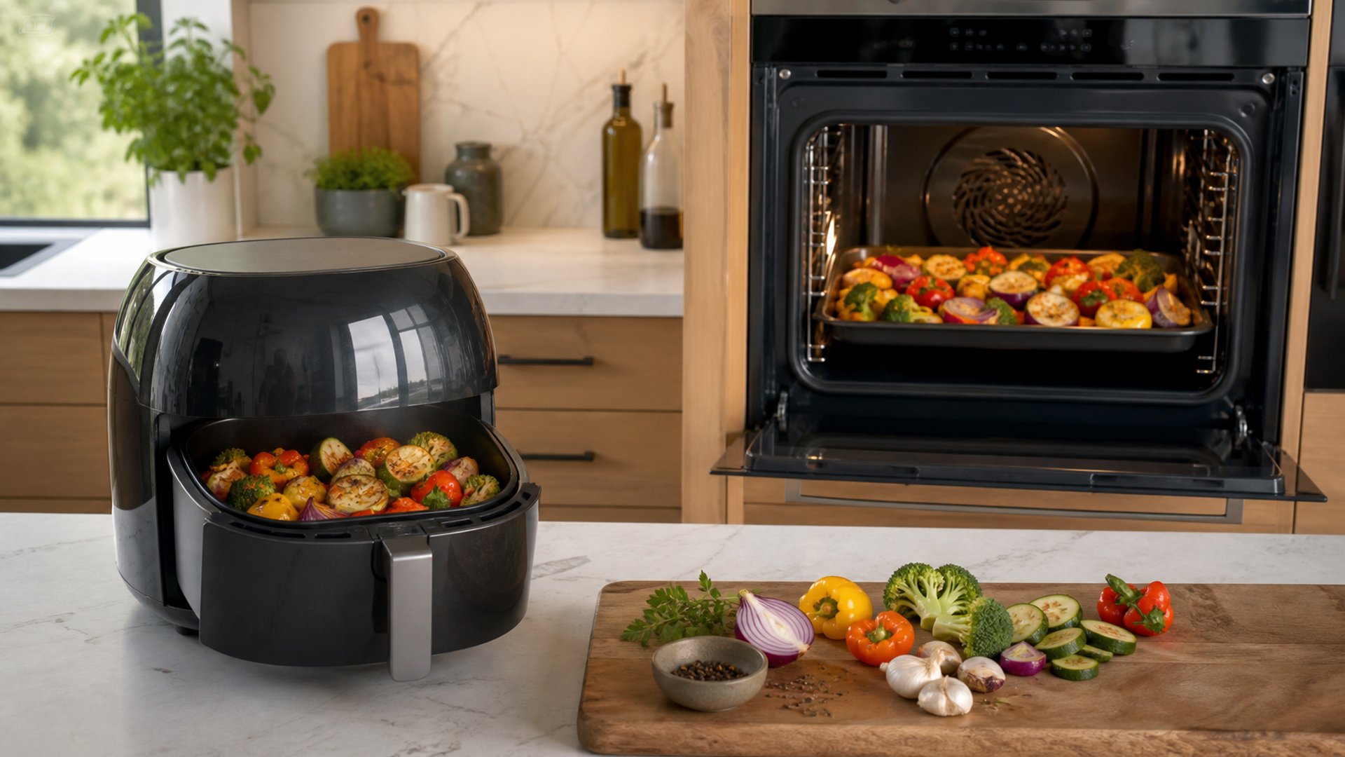 Convection Oven vs Air Fryer shown as a practical comparison