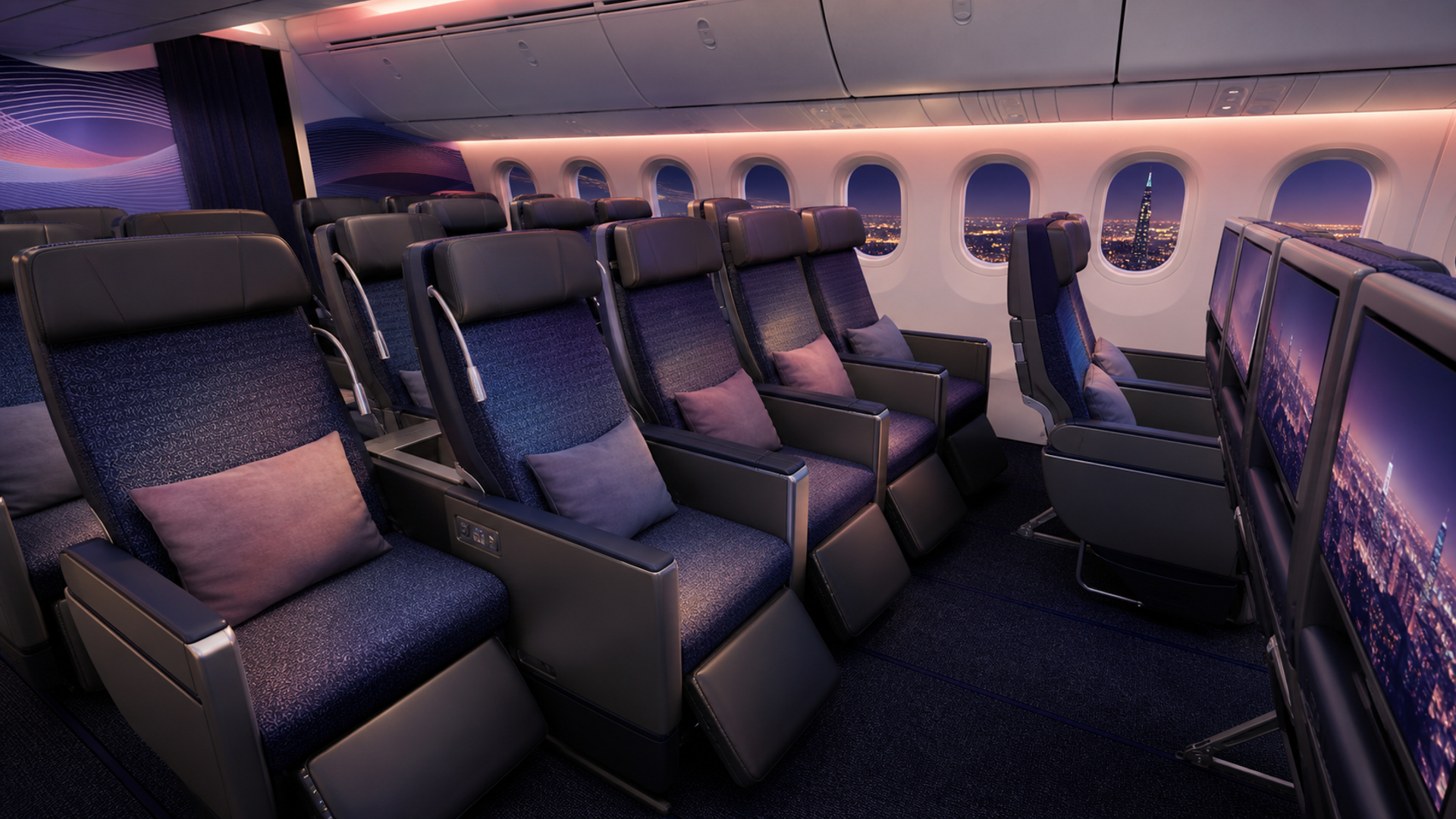 Two-three-two premium-economy cabin compared for pairs, solo travellers and long-haul comfort
