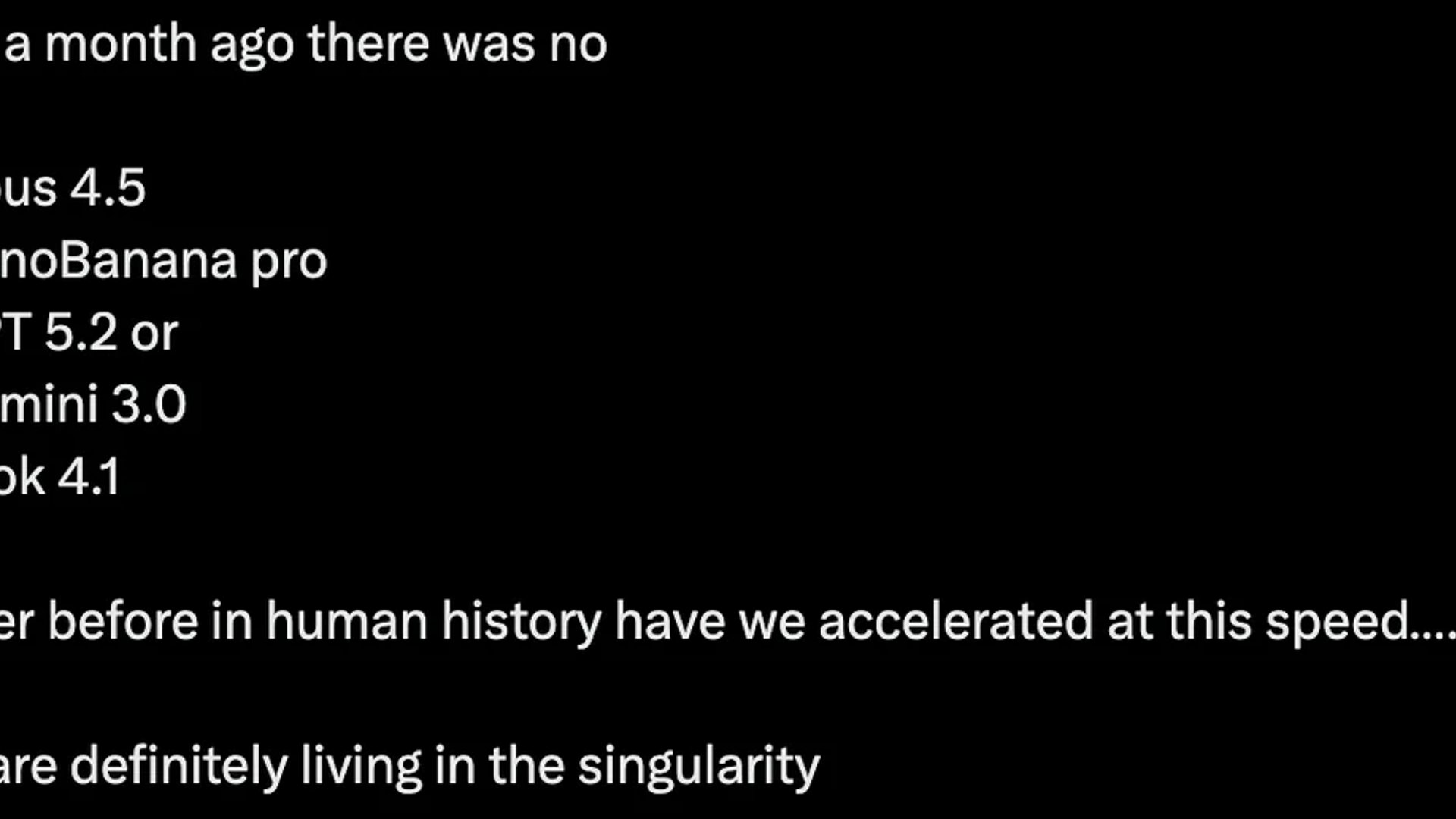 The AI Model Race Reaches Singularity Speed