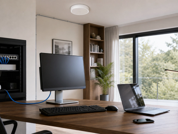 Ethernet vs Wi-Fi shown in a practical side-by-side comparison