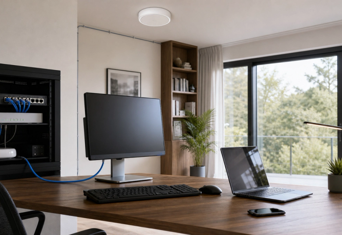 Ethernet vs Wi-Fi shown in a practical side-by-side comparison