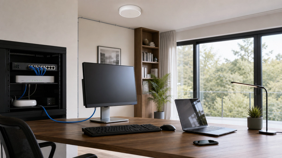 Ethernet vs Wi-Fi shown in a practical side-by-side comparison