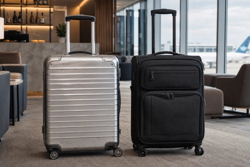 Hard-shell and soft-sided premium carry-on luggage compared for business travel