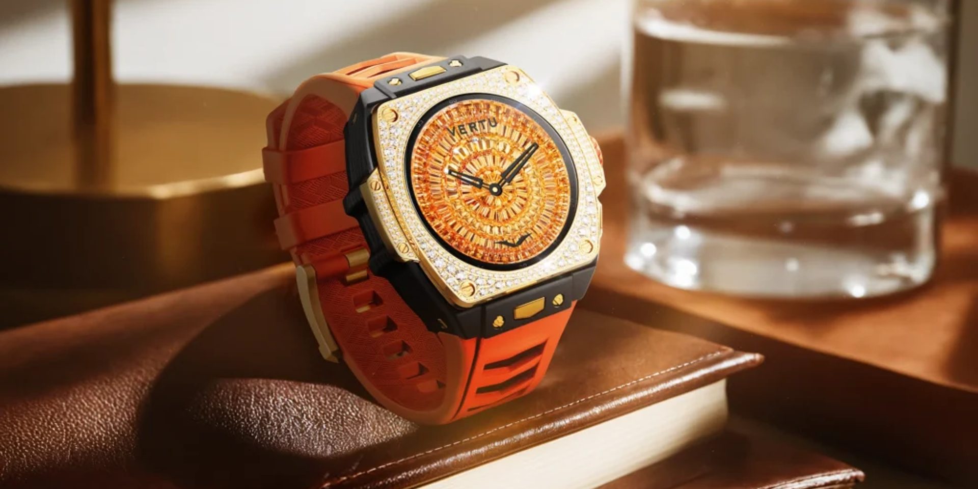 Intricate gears of a luxury watch movement