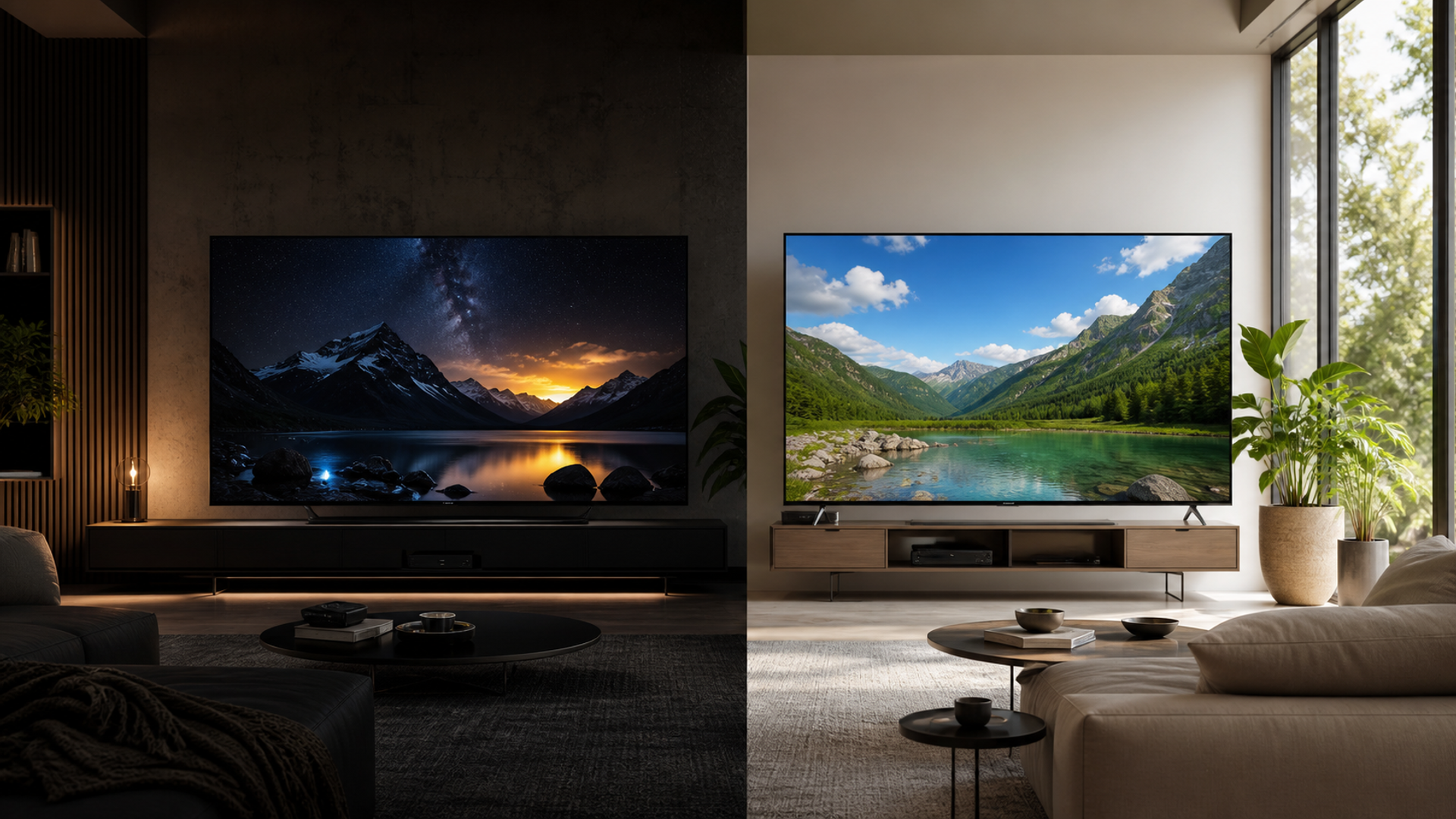 OLED vs QLED TV shown as a practical comparison