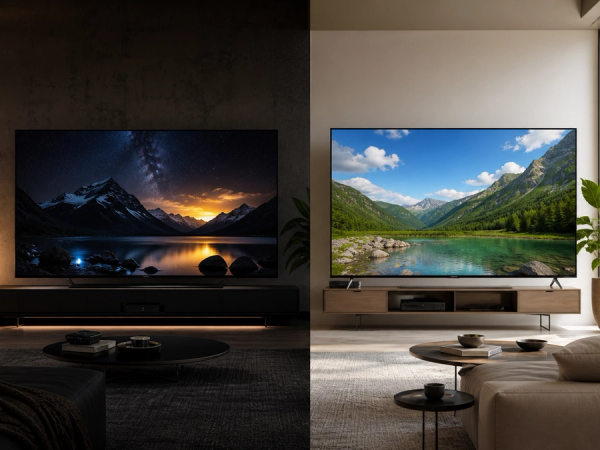 OLED vs QLED TV shown as a practical comparison