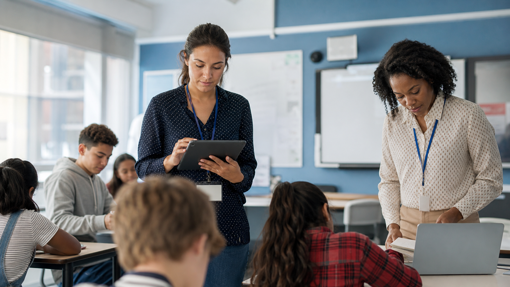 Editorial scene illustrating AI Tools for Education: A Governance-First Selection Guide