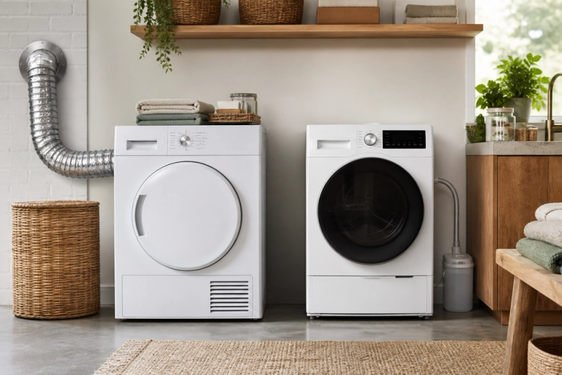 Vented vs Heat-Pump Dryer shown as a practical side-by-side comparison