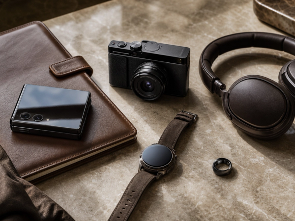 Luxury technology shortlist including a foldable phone camera headphones watch and smart ring
