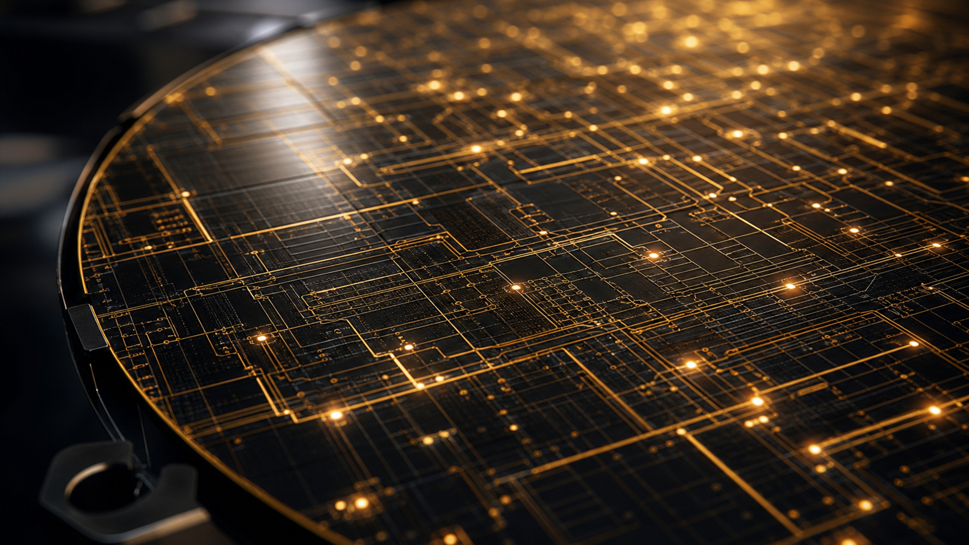 Microscopic golden circuit traces — Agentic OS micro-optimizations