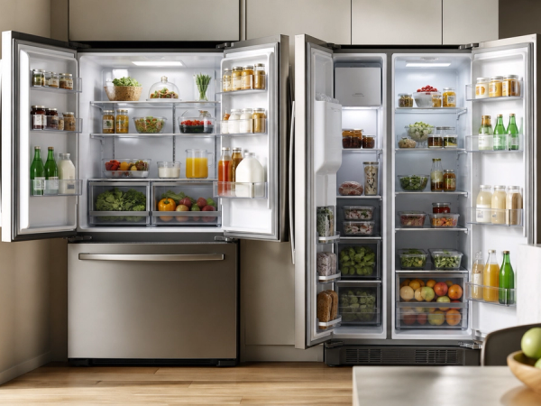 French-Door vs Side-by-Side Refrigerator shown as a practical side-by-side comparison