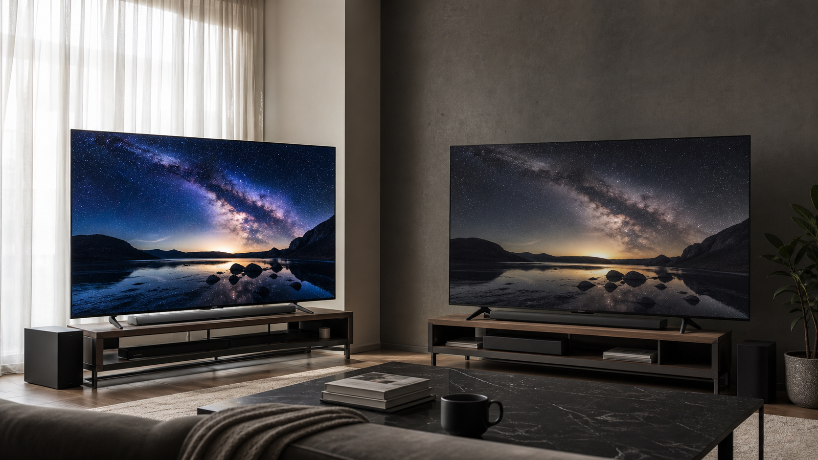 Mini-LED vs QLED TV shown as a practical side-by-side comparison