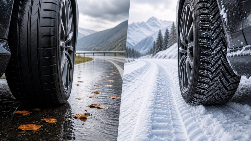 All-Season vs All-Weather Tyres shown as a practical comparison