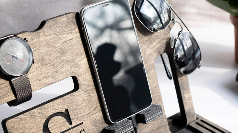 A sleek and modern small Android phone with a minimalist design.