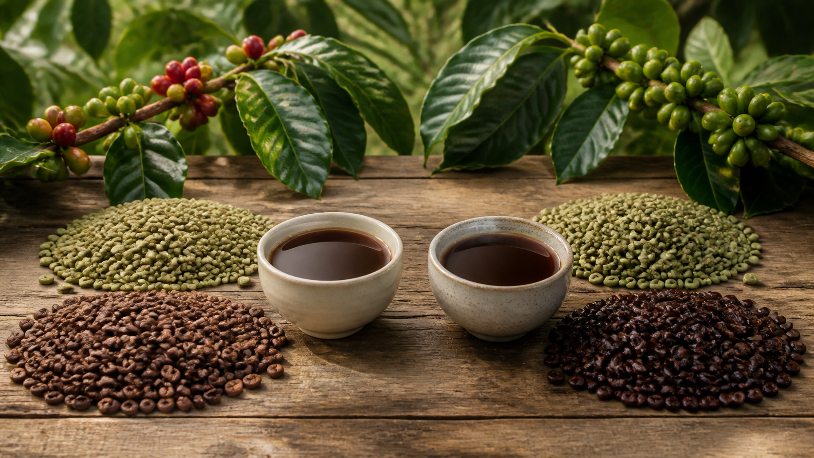 Arabica vs Robusta shown in a practical side-by-side comparison