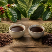 Arabica vs Robusta shown in a practical side-by-side comparison