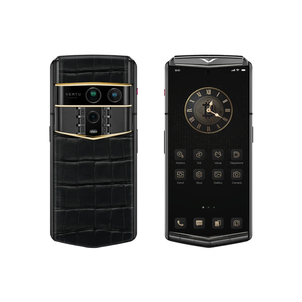A person wearing a VERTU AI smart ring, highlighting its elegant fit.