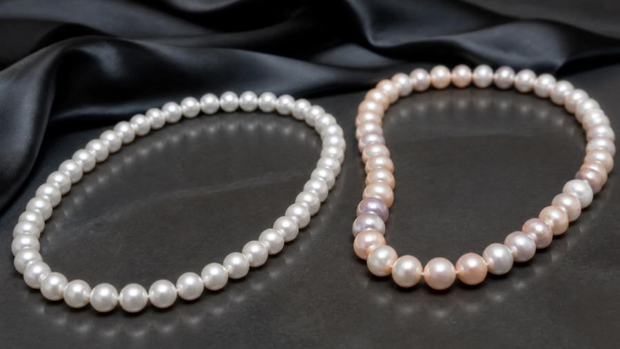Akoya vs Freshwater Pearls shown in a practical side-by-side comparison