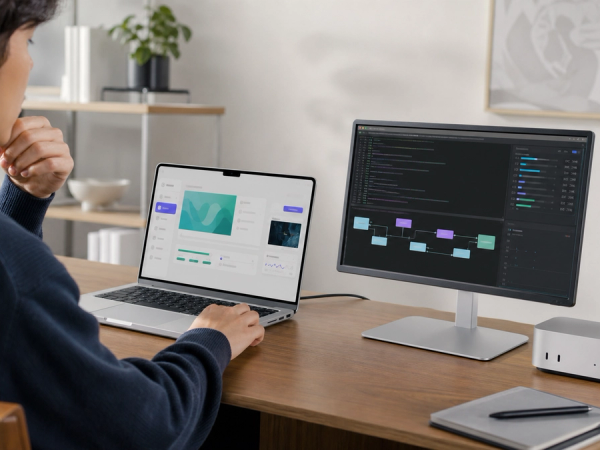 A Mac running three distinct local AI workflows for Nativ, Ollama and LM Studio