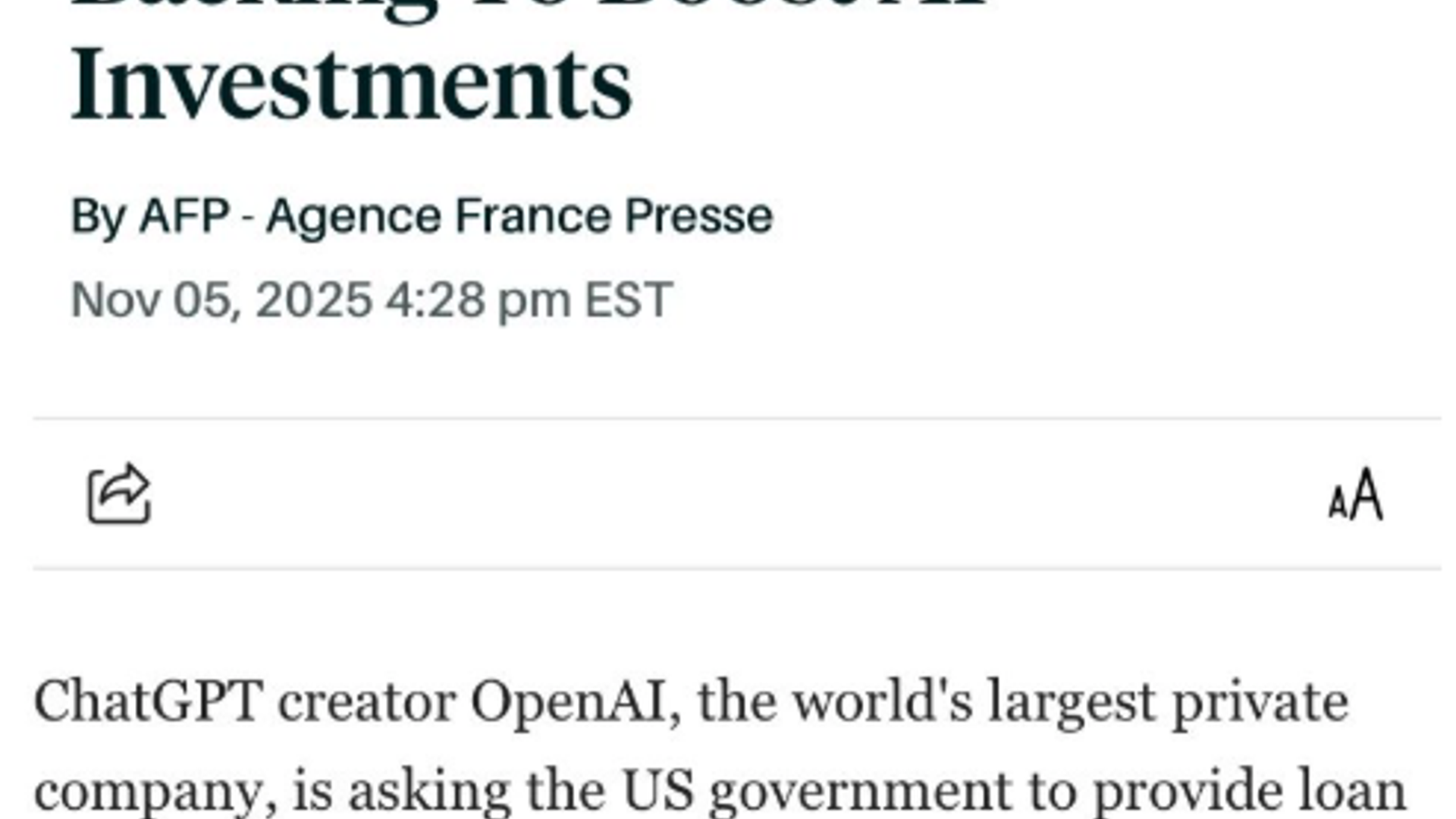 Why OpenAI's Push for Government-Backed AI Chips Matters