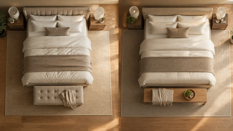 King vs California King Bed shown as a practical comparison