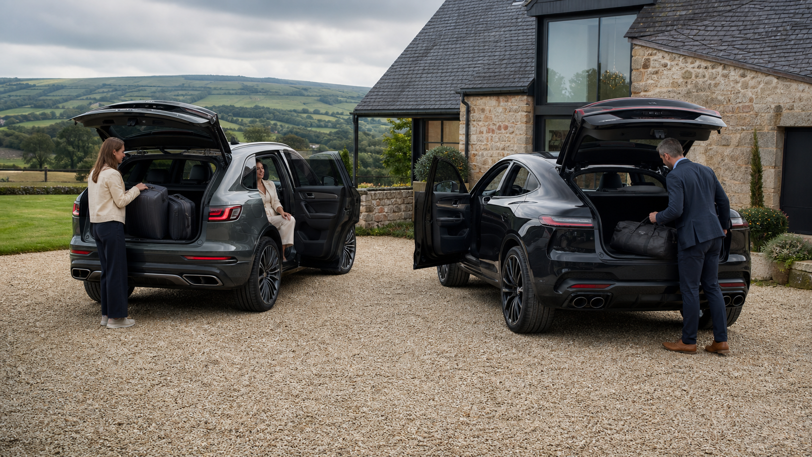 BMW X5 vs Porsche Cayenne shown as a practical comparison