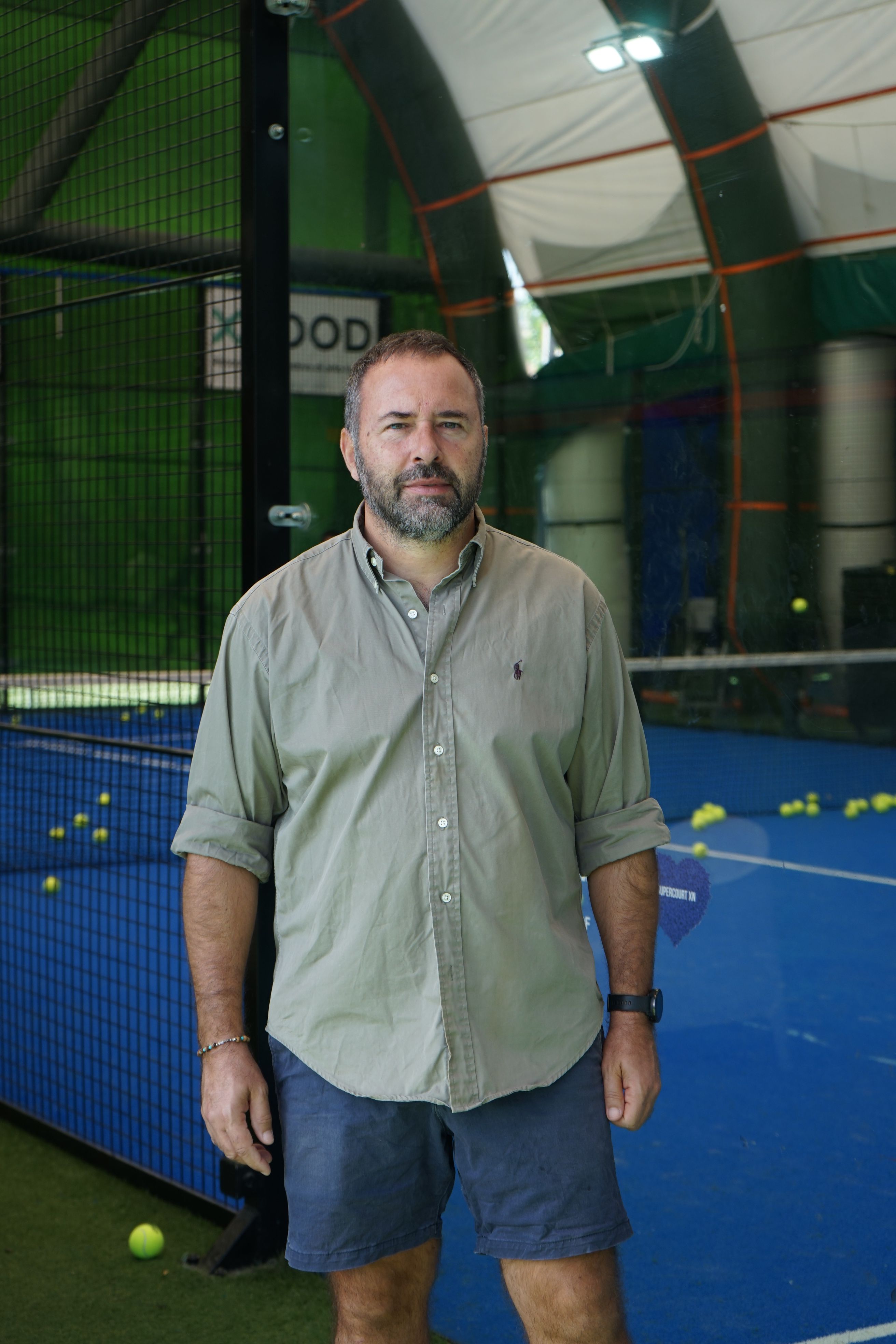 Ritratto di Gabriele Santini, CEO di Padel Star Talenti