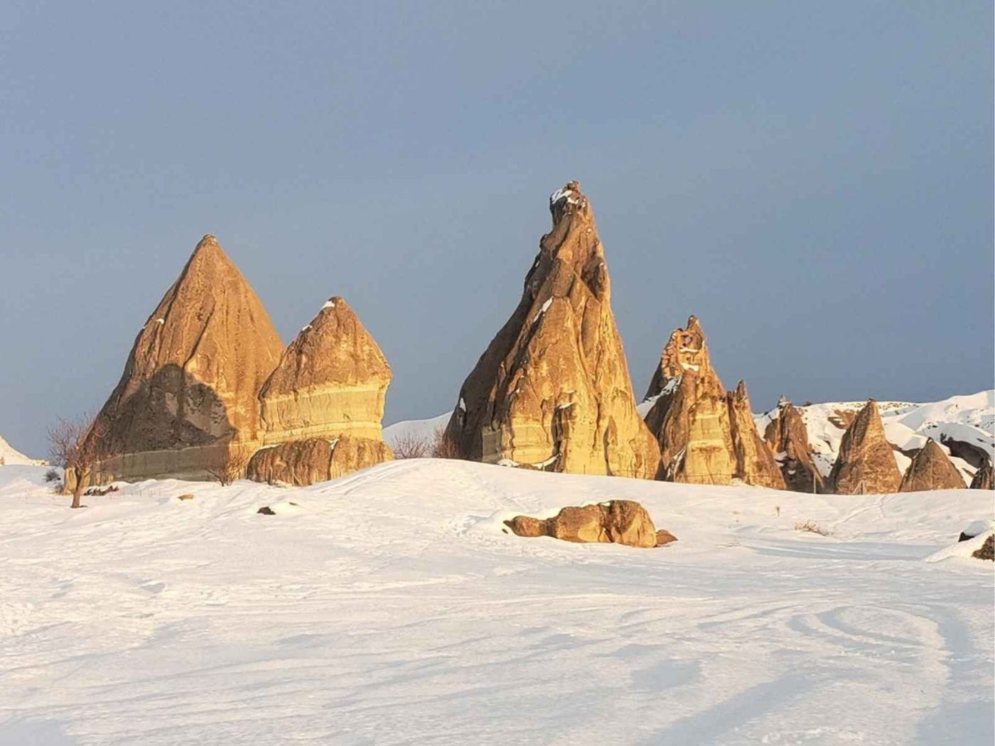 Cover photo for Cappadocia in Winter: When the Land of Fairy Chimneys Turns White